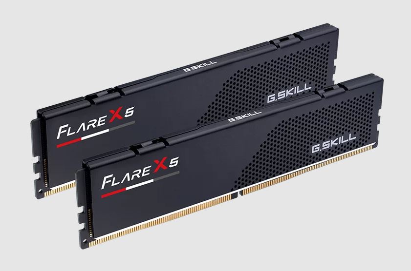 G.SKILL F5-6000J3636F32GX2-FX5 64GB (2 x 32GB)/ DDR5 6000 MT/s/ Timings 36-36-36-96/ Voltage 1.35 V/ EXPO/XMP 3.0/ Flare X5