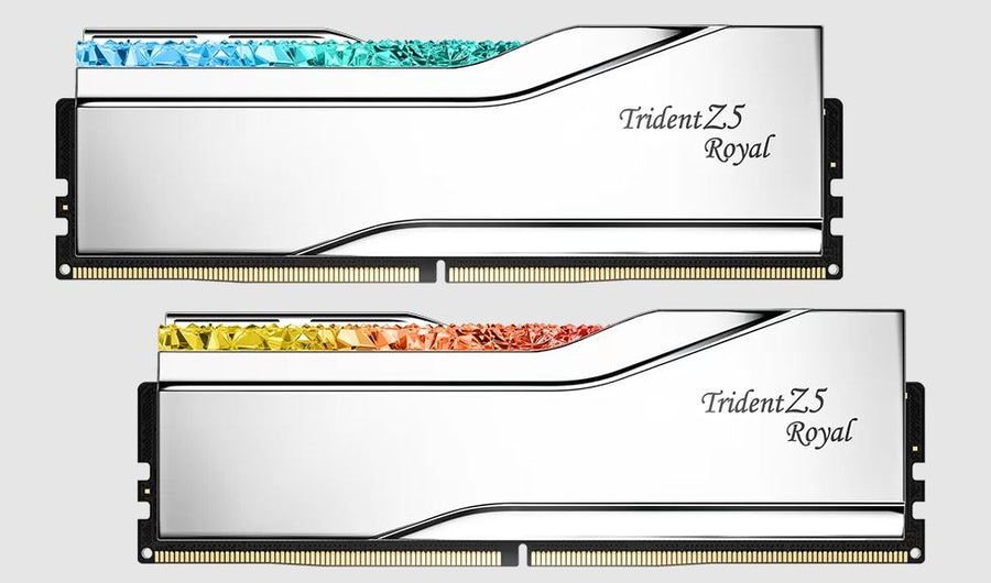 G.SKILL F5-8400J4052G24GX2-TR5S 48GB (2 x 24GB)/ XMP 3.0/ DDR5 8400 MT/s/ Timings 40-52-52-134/ Voltage 1.4V/ TZ5 ROYAL S. Intel XMP 3.0