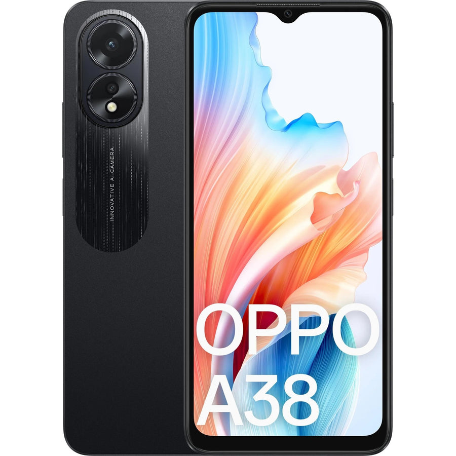 OPPO A38 4G 128GB - Glowing Black (CPH2579AU Black)*AU STOCK*, 6.56', HD+, 90Hz, 4GB/128GB, 50MP/5MP, Dual SIM, 5000mAh, 2Year Warranty