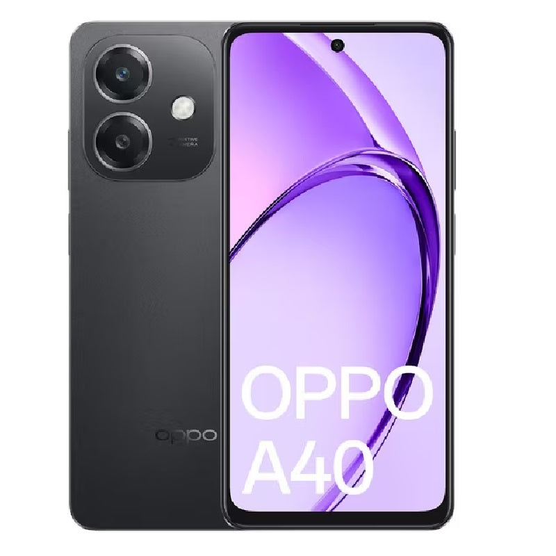 OPPO A40 4G 128GB - Sparkle Black (CPH2669AU Black)*AU STOCK*, 6.67', HD+, 90Hz, 6GB/128GB, 50MP/5MP, Dual SIM, 5100mAh, 2 Years Warranty