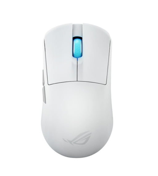 ASUS ROG Harpe Ace Mini White Ultralight 49-Gram Semi-Symmetrical Gaming Mouse, 42,000 dpi optical sensor,Tri-mode connectivity,ROG Optical Micro Swit