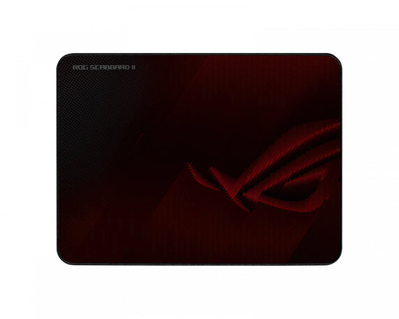 ASUS ROG SCABBARD II Gaming Mouse Pad, Medium Size (360x260mm) Water/Oil/Dust Respellent, Anti-Fray, Soft Cloth With Rubber Base