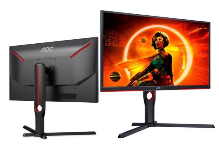 AOC 24.5' 240Hz FHD 1080, 1 ms GtG, Freesync Premium, 3 Sided Frameless, Ultra Fast and Smooth Gaming CS2, 300cd/m2 Gaming Monitor (LS)