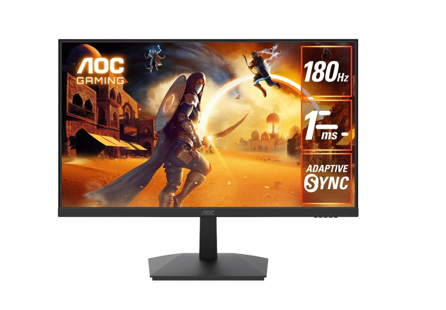 AOC 27' 180hz 1ms VA, FHD 1080 Adaptive Sync, 300 cd/m2, HDMI 2.0, DP 1.4, Line in & Earphone x 1,  VESA 100mm, Flicker FREE Low Blue, Monitor (LS)