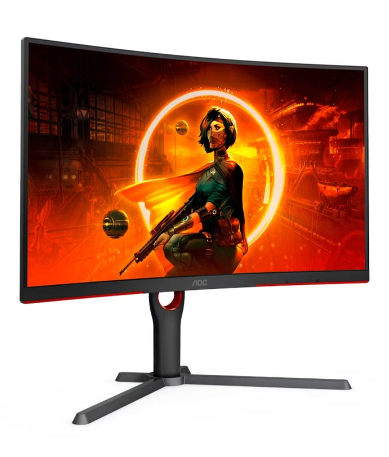 AOC 32' Curved 2K QHD (2560 x 1440) 0.5ms, 180hz, HDR10,  VA, Adaptive Sync, 300 cd/m2, 1500R, HDMI 2.0 and DP 1.4.  VESA 100 x 100. Gaming Monitor