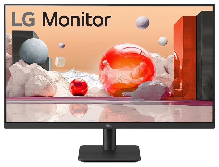 LG 27' IPS FHD 5ms Monitor 100Hz AMD FreeSync 1920x1080 16:9 Tilt Adjustment D-Sub HDMI Reader Mode Black Stabiliser Slim Bezel 3yrs (LS)