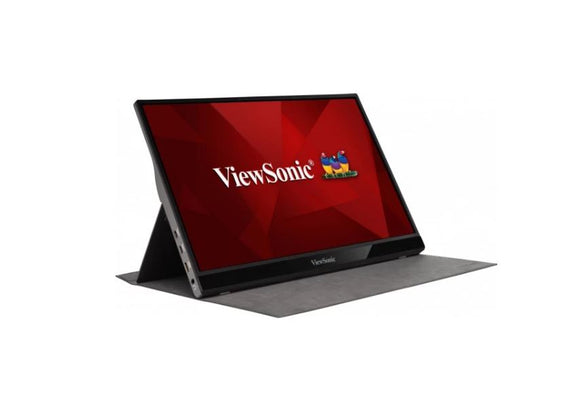 ViewSonic 16' VG1655 2x Type-C, IPS FHD, 3.5mm Audio, mHDMI x 1, Busines, Durable Laptop Desktop Extension, 2x speaker 1KG Ultra Portable Monitor. Mac