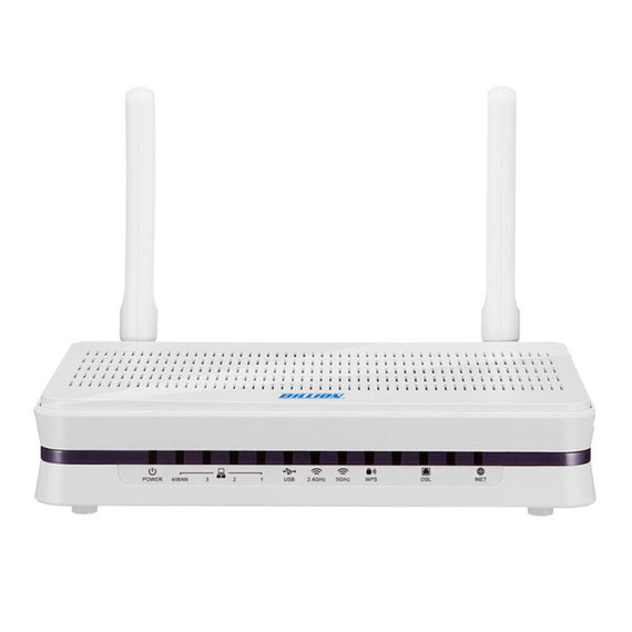 Billion BiPAC8207AX  V/ADSL2+ Wi-Fi 6 AX1500 VPN Firewall Router, Dual-band Wireless Access Point And 4-port Gigabit Ethernet LAN, White