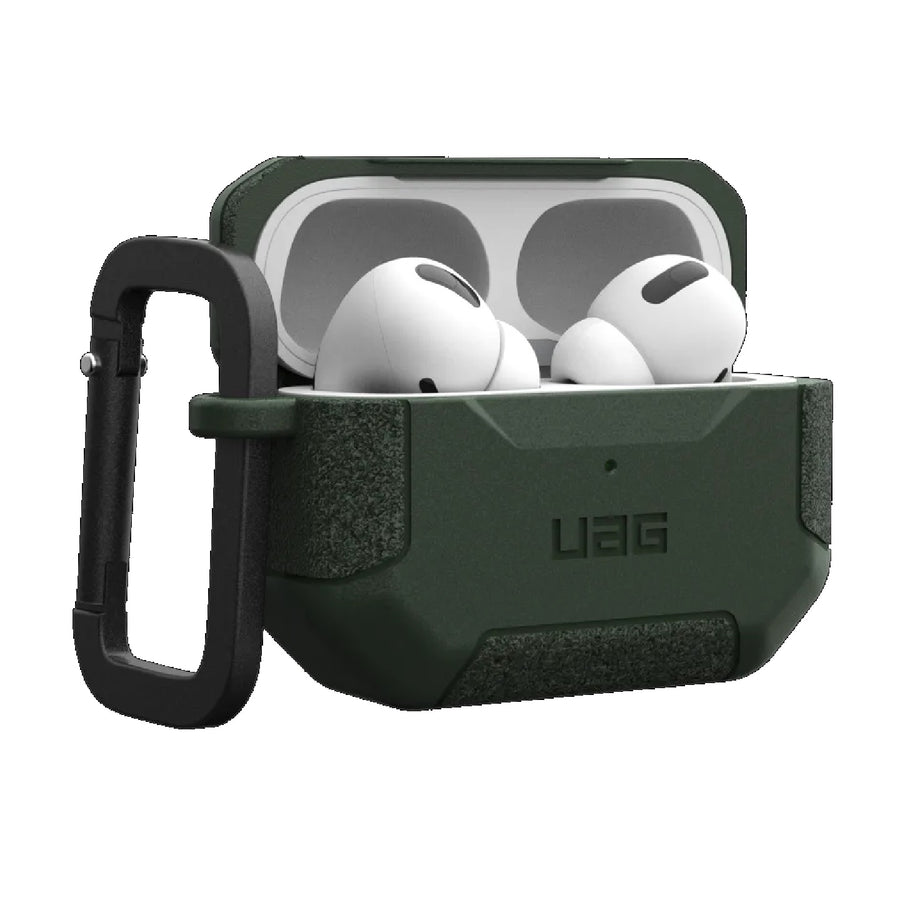 UAG Scout Apple Airpods Pro (2nd Gen) Rugged Case - Black (104123114040),DROP+ Military Standard,Detachable Carabiner, Featherlight,10 Years Warranty