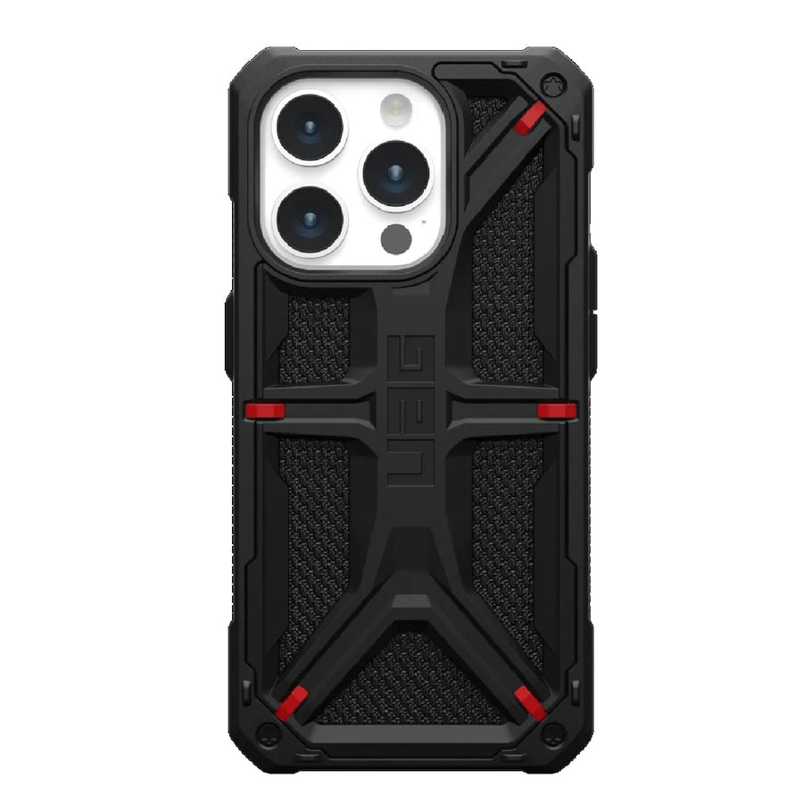 UAG Monarch Kevlar Apple iPhone 15 Pro (6.1') Rugged Case - Kevlar Black(114278113940),20ft. Drop Protection(6M),5 Layers Protection,10 Years Warranty