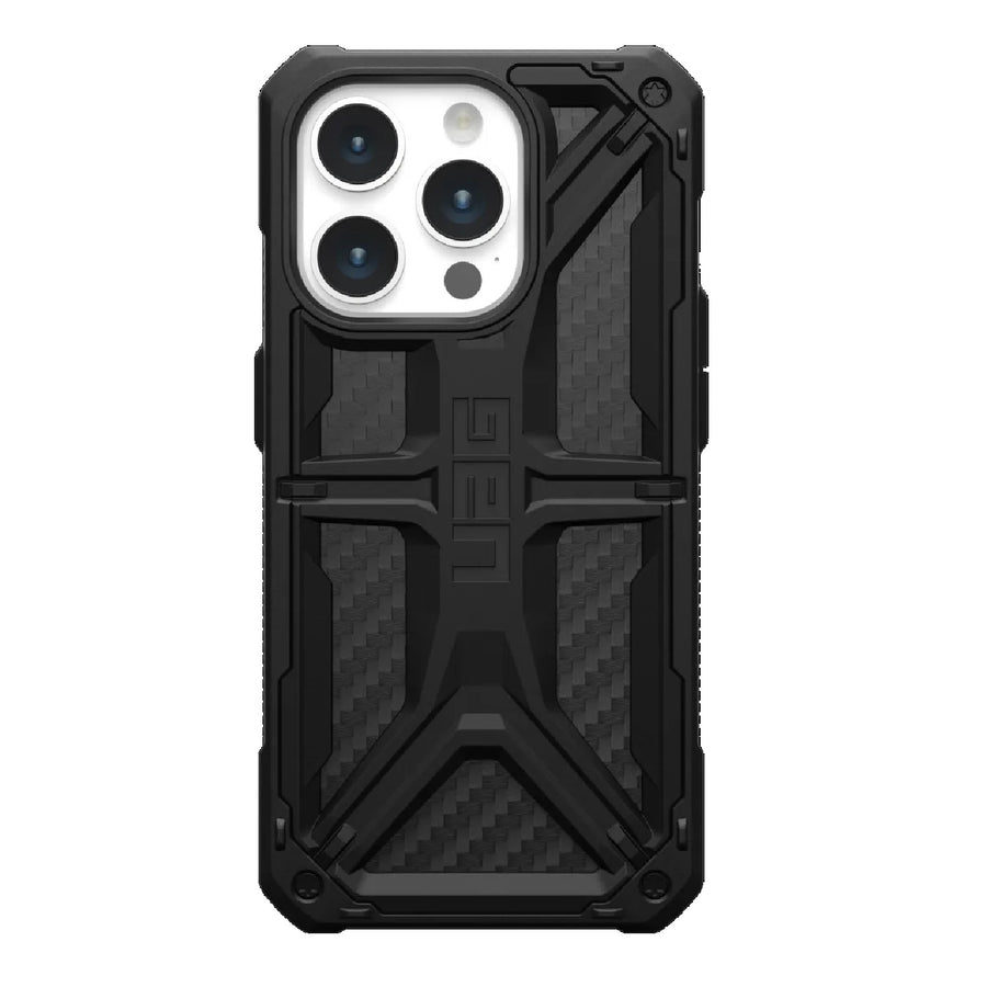 UAG Monarch Apple iPhone 15 Pro (6.1') Rugged Case - Carbon Fiber (114278114242), 20ft. Drop Protection (6M), 5 Layers Protection, 10 Years Warranty