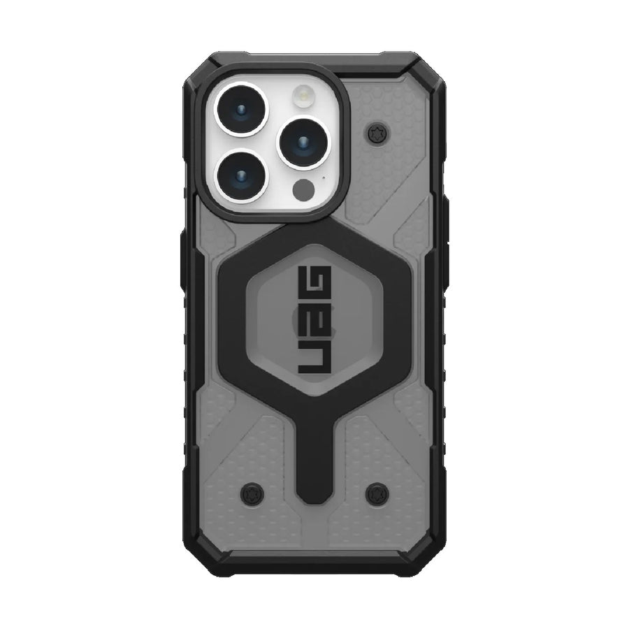 UAG Pathfinder MagSafe Apple iPhone 15 Pro (6.1') Rugged Case - Ash (114281113131),18ft. Drop Protection (5.4M), Tactical Grip, 10 Years Warranty