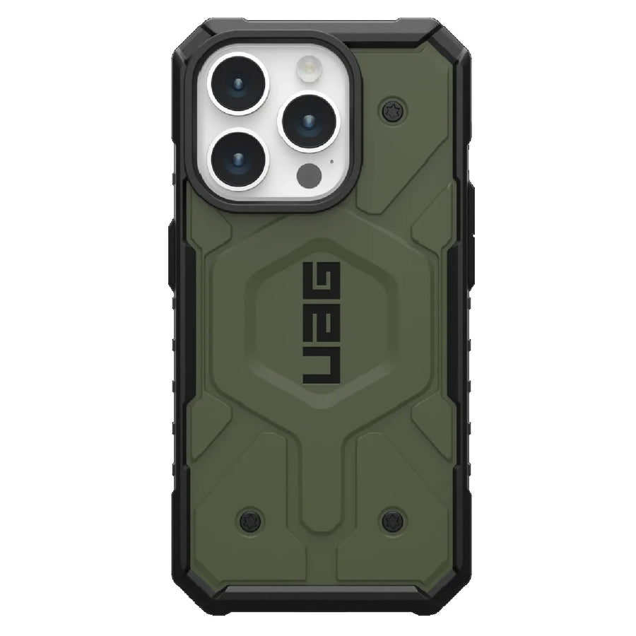 UAG Pathfinder MagSafe Apple iPhone 15 Pro (6.1') Rugged Case - Olive Drab (114281117272),18ft. Drop Protection (5.4M),Tactical Grip,10 Years Warranty