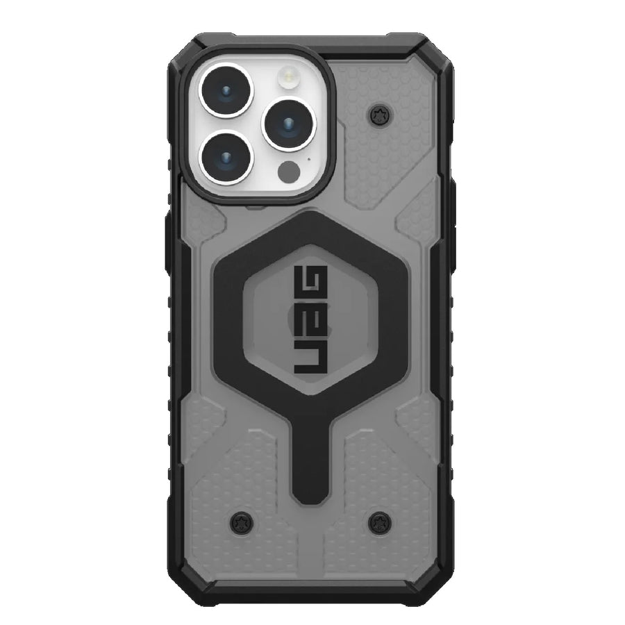 UAG Pathfinder MagSafe Apple iPhone 15 Pro Max (6.7') Rugged Case - Ash (114301113131), 18ft. Drop Protection (5.4M), Tactical Grip, 10 Years Warranty