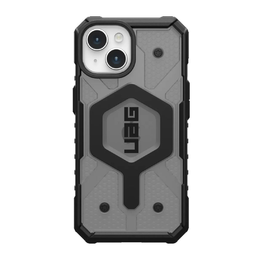 UAG Pathfinder MagSafe Apple iPhone 15 (6.1') Rugged Case - Ash (114358113131), 18ft. Drop Protection (5.4M), Tactical Grip, 10 Years Warranty