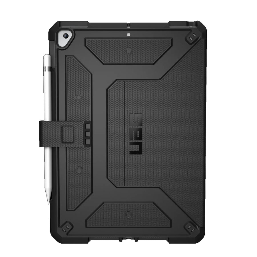 UAG Metropolis Apple iPad (10.2') (9th/8th/7th Gen) Folio Rugged Case - Black(121916114040), DROP+ Military Standard, 1 Year Warranty