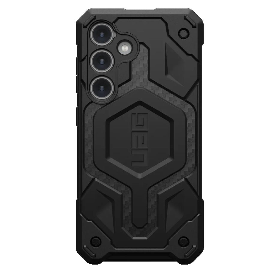 UAG Monarch Pro Magnetic Samsung Galaxy S24 5G (6.2') Rugged Case - Carbon Fiber (214412114242), 25ft. Drop Protection (7.6M), 10 Years Warranty