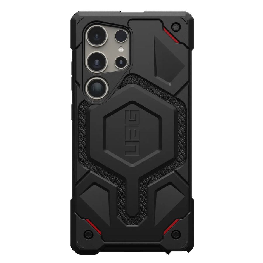 UAG Monarch Kevlar Samsung Galaxy S24 Ultra 5G (6.8') Rugged Case - Black (214415113940), 20 ft. Drop Protection(6M),Multiple Layers,10 Years Warranty