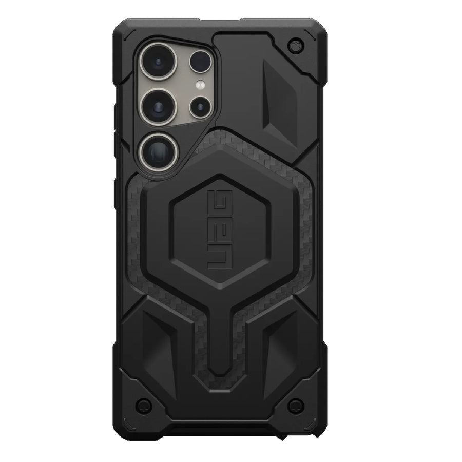 UAG Monarch Samsung Galaxy S24 Ultra 5G (6.8') Rugged Case - Carbon Fiber (214415114242), 20ft. Drop Protection (6M),Multiple Layers,10 Years Warranty