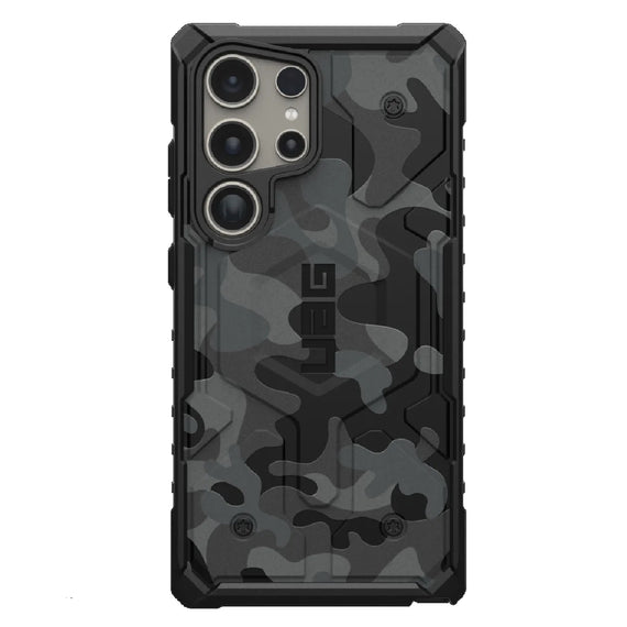 UAG Pathfinder SE Pro Magnetic Samsung Galaxy S24 Ultra 5G (6.8') Rugged Case - Black Midnight Camo (214426114061), 10 Years Warranty