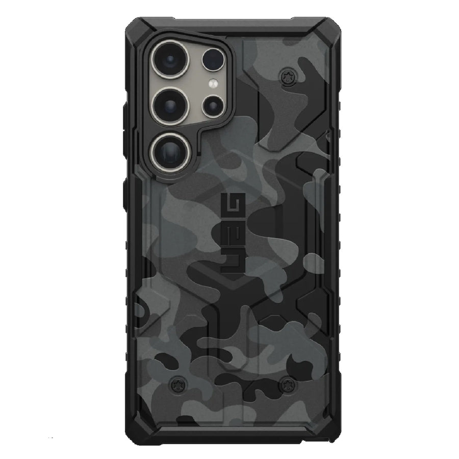 UAG Pathfinder SE Pro Magnetic Samsung Galaxy S24 Ultra 5G (6.8') Rugged Case - Black Midnight Camo (214426114061), 10 Years Warranty