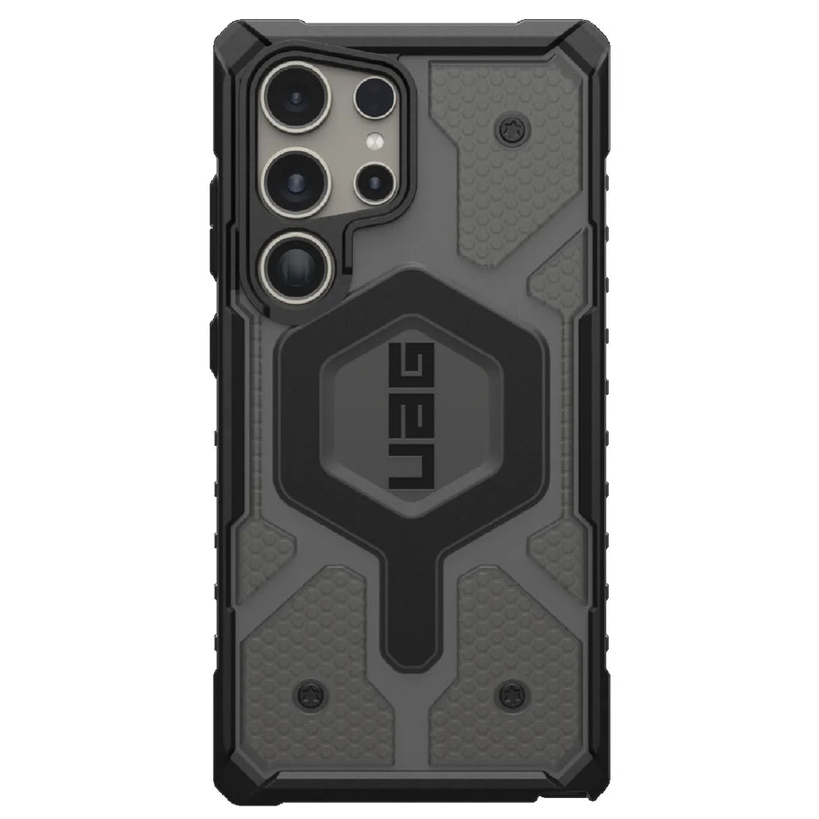 UAG Pathfinder Clear Pro Magnetic Samsung Galaxy S24 Ultra 5G (6.8') Rugged Case - Ash (214427113131), 18ft. Drop Protection (5.4M), 10 Years Warranty