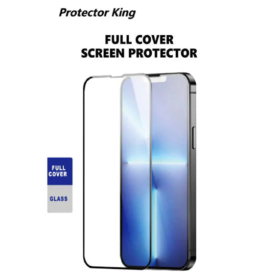 Protector King Apple iPhone 16 Pro Max (6.9') Tempered Glass Screen Protector : Full Coverage, 9H Surface Hardness, Bubble-Free, Anti-Fingerprint