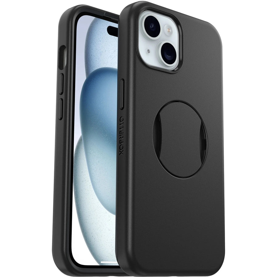 OtterBox OtterGrip Symmetry MagSafe Apple iPhone 16e / iPhone 15 / iPhone 14 / iPhone 13 (6.1') Case Black - (77-93189), 7 Years Warranty