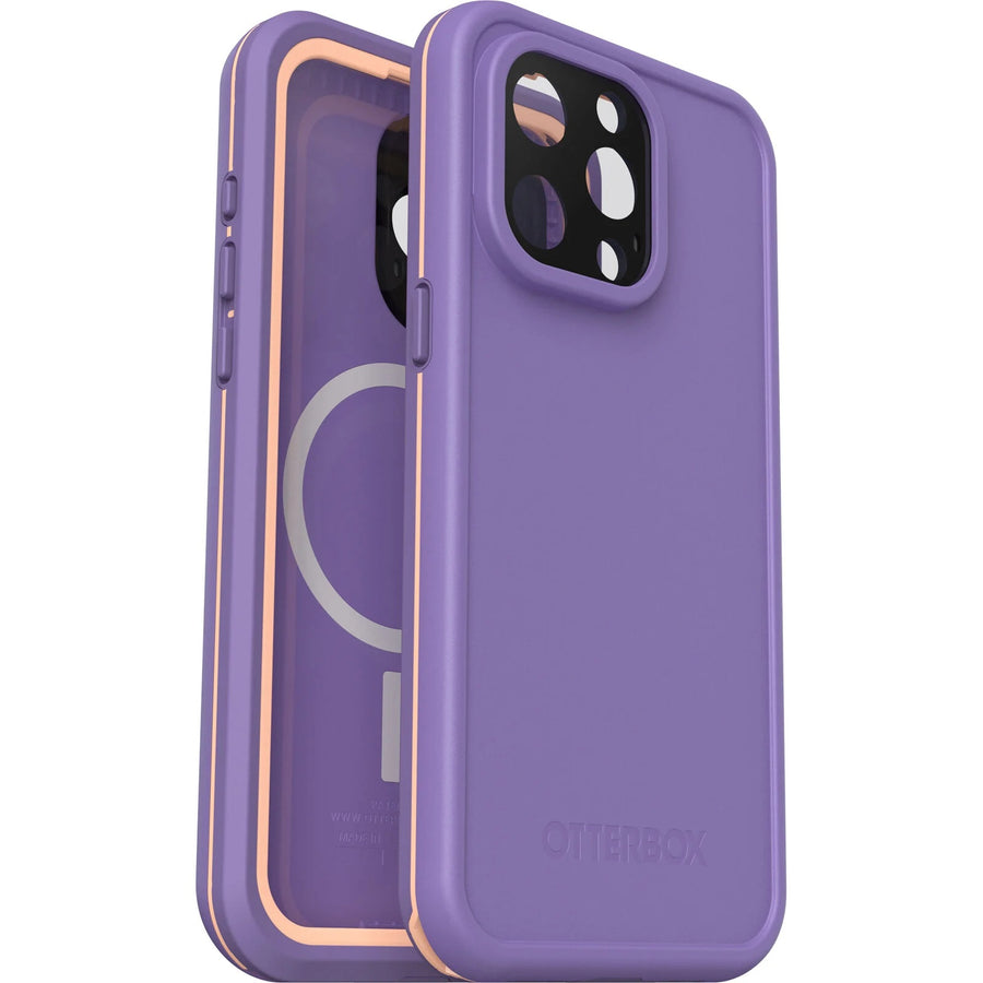 OtterBox Fre MagSafe Apple iPhone 15 Pro Max (6.7') Case Rule of Plum (Purple) - (77-93431), DROP+ 5X Military Standard,2M WaterProof,7 Years Warranty