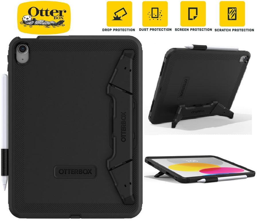 OtterBox Defender Apple iPad (A16) / iPad (10.9') (10th Gen) Case Black ProPack - (77-93756), Built-in-Kickstand & Screen Protector, 7 Years Warranty