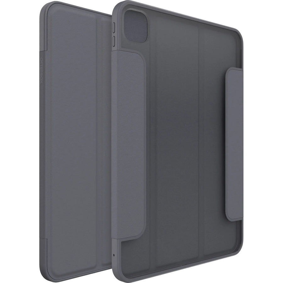 OtterBox Symmetry Folio Apple iPad Pro M4 (11') (5th Gen) Case Thunderstorm (Clear/Dark Grey) - (77-95257), Multi-Position Stand, 7 Years Warranty