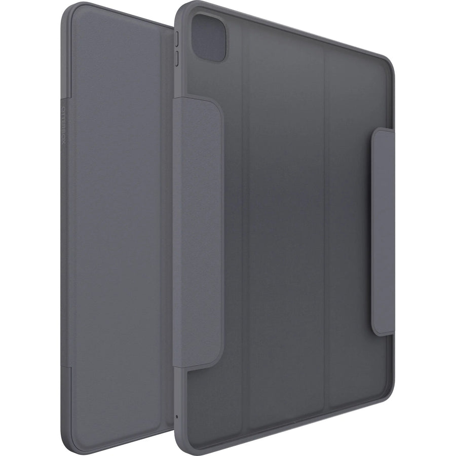 OtterBox Symmetry Folio Apple iPad Pro M4 (13') (7th Gen) Case Thunderstorm (Clear/Dark Grey) - (77-95261), Multi-Position Stand, 7 Years Warranty