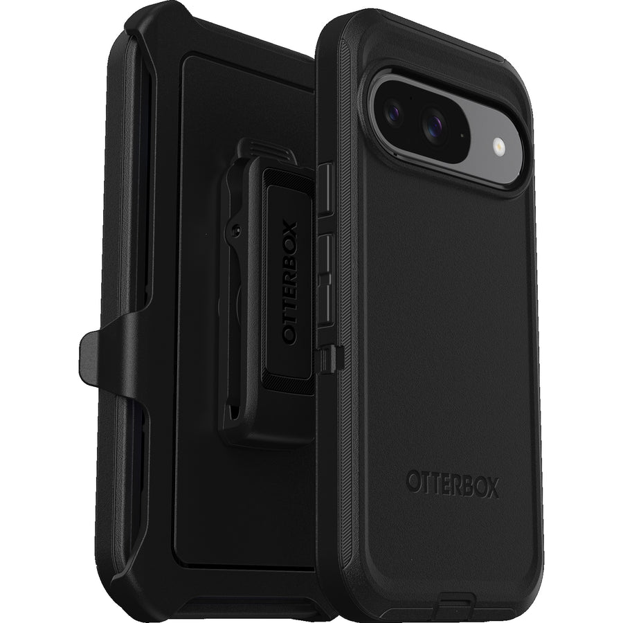 OtterBox Defender Google Pixel 9/Pixel 9 Pro (6.3') Case Black - (77-95590), DROP+ 5X Military Standard, Multi-Layer, Raised Edges, 7 Years Warranty