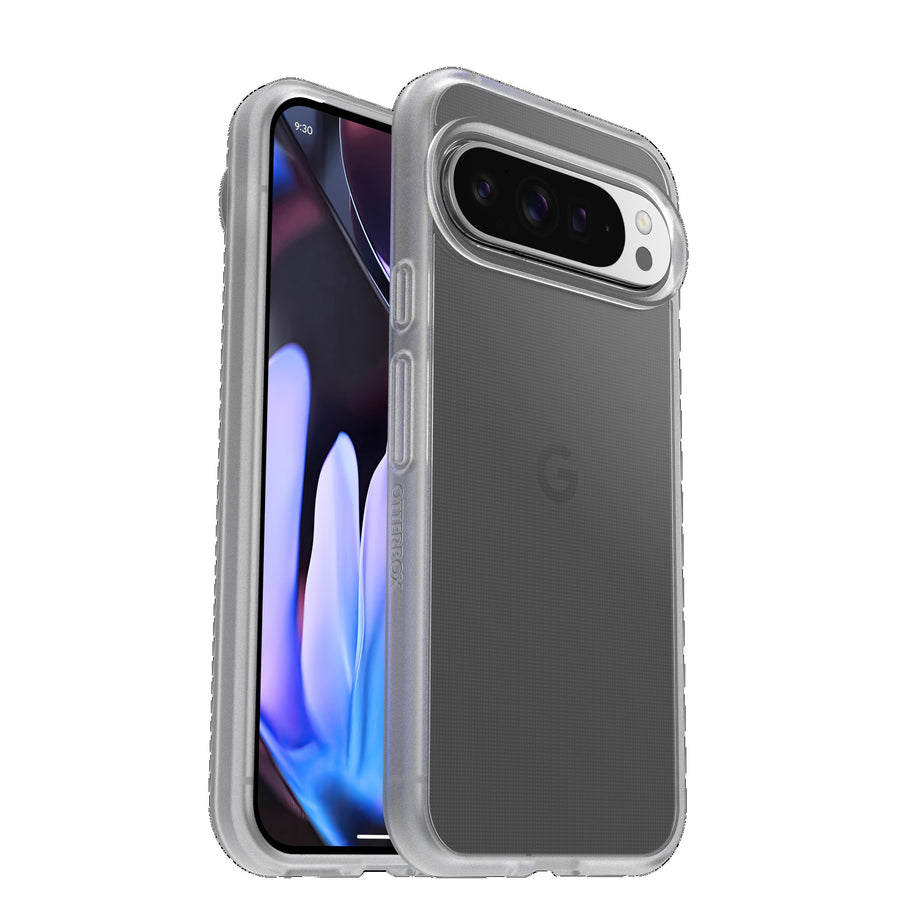 OtterBox React Google Pixel 9 Pro XL (6.8') Case Clear - (77-95645), DROP+ Military Standard, Raised Edges, Hard Case, Soft Grip, 7 Years Warranty