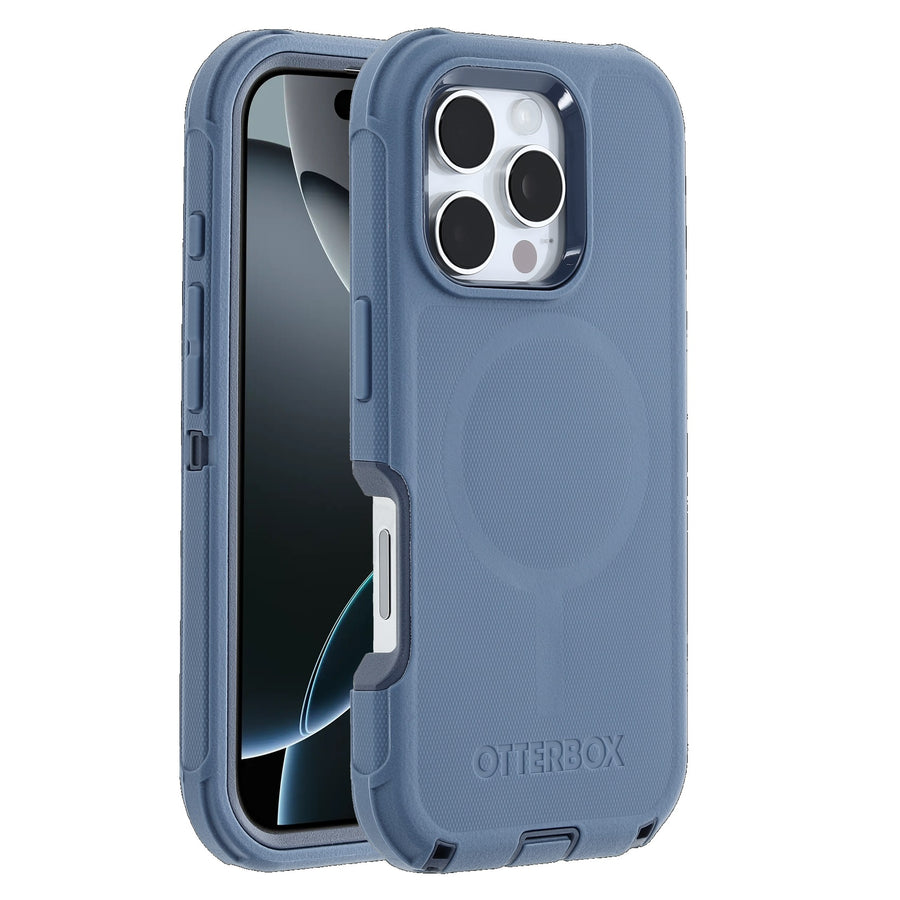 OtterBox Defender MagSafe Apple iPhone 16 Pro Max (6.9') Case Baby Blue Jeans-(77-95985)DROP+ 7X Military Standard,Tri-Layer,7 Years Warranty