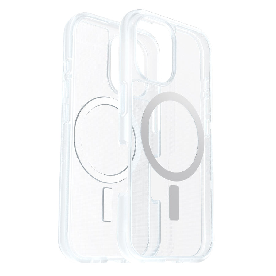 OtterBox React MagSafe Apple iPhone 16 (6.1') Case Clear - (77-96245),DROP+ Military Standard,Hard Case with Soft Grip Edges, 7 Years Warranty