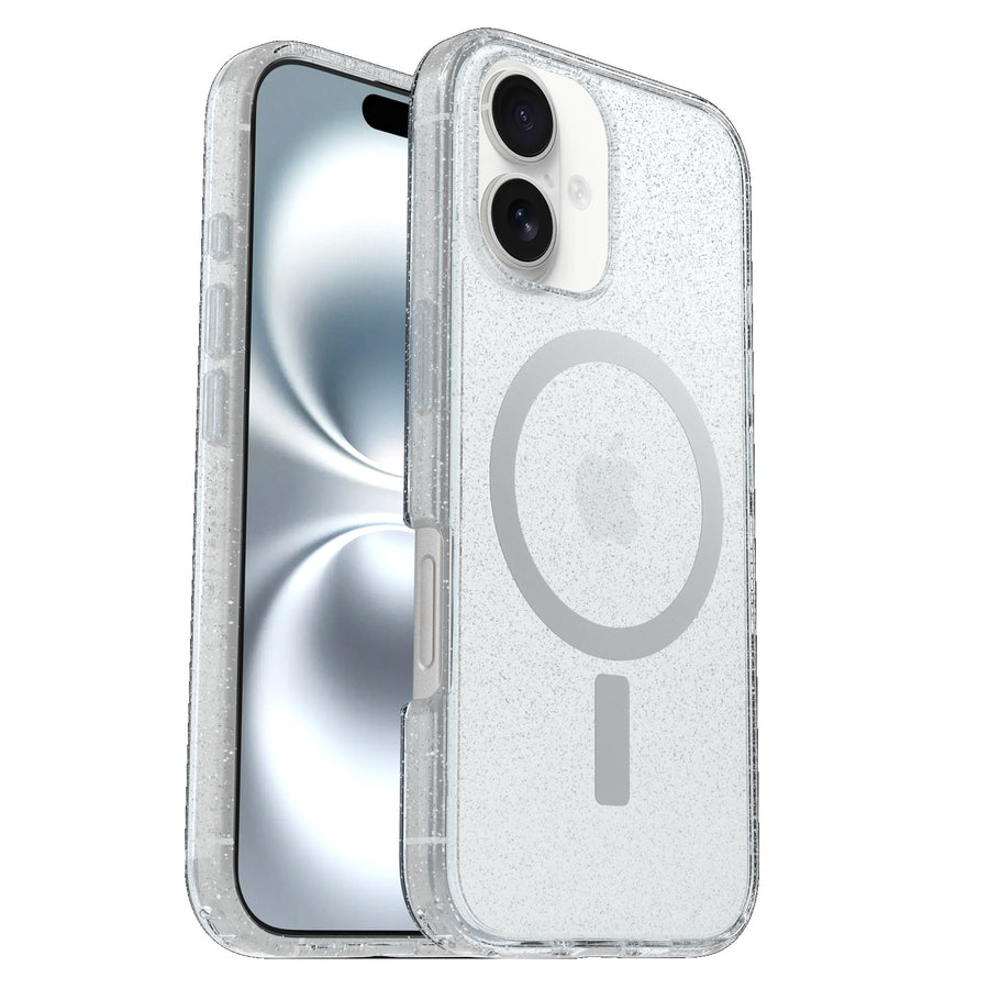 OtterBox Symmetry Clear MagSafe Apple iPhone 16 Plus (6.7') Case Stardust - (77-96357), Antimicrobial, DROP+ 3X Military Standard, 7 Years Warranty