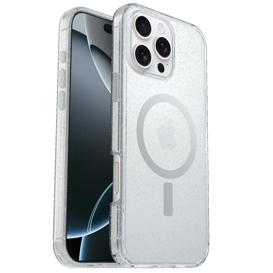 OtterBox Symmetry Clear MagSafe Apple iPhone 16 Pro Max (6.9') Case Stardust - (77-96429),Antimicrobial, DROP+ 3X Military Standard, 7 Years Warranty