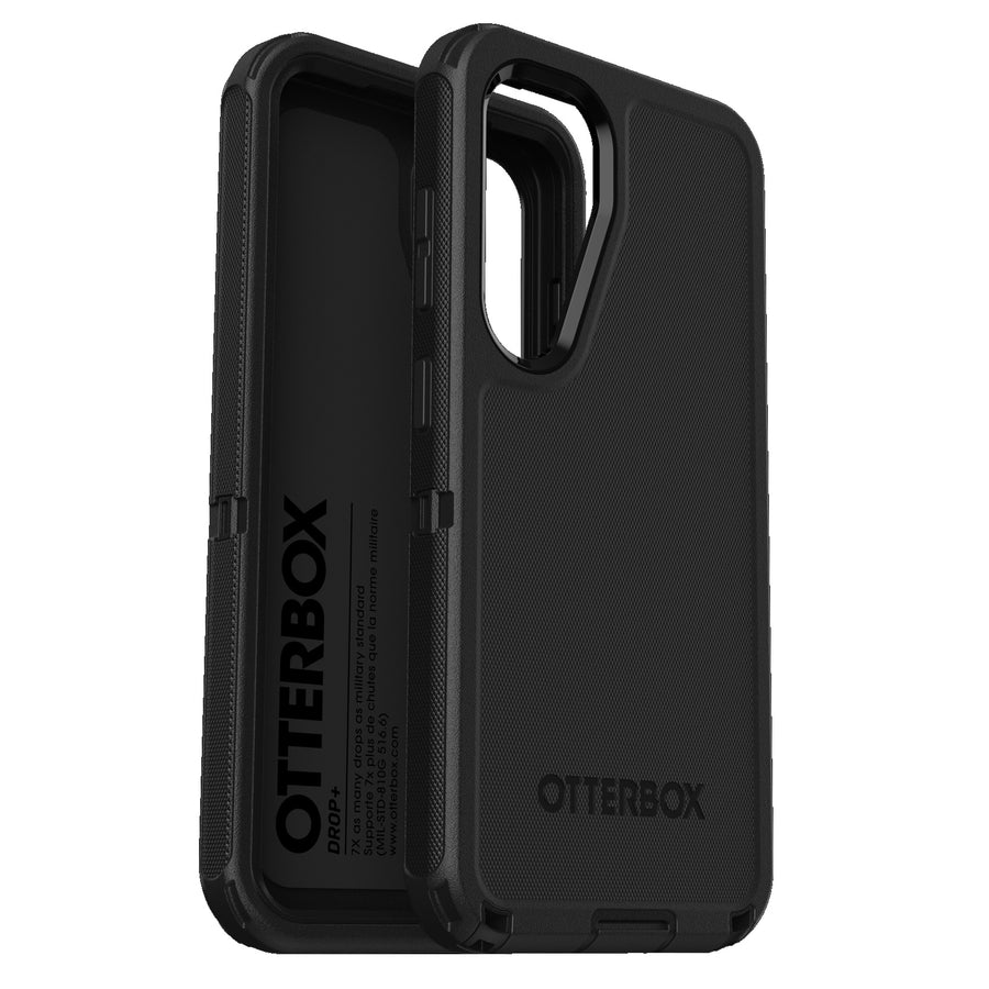 OtterBox Defender Samsung Galaxy S25 5G (6.2') Case Black - (77-97334), DROP+ 7X Military Standard, Wireless Charging Compatible, 7 Years Warranty