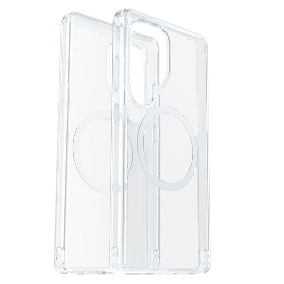 OtterBox Symmetry Clear Magnets Samsung Galaxy S25 5G (6.2') Case Clear - (77-97403), DROP+ 3X Military Standard, Raised Edges, 7 Years Warranty