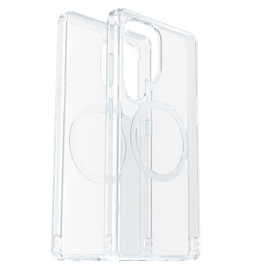 OtterBox Symmetry Clear Magnets Samsung Galaxy S25+ 5G (6.7') Case Clear - (77-97464), DROP+ 3X Military Standard, Raised Edges, 7 Years Warranty