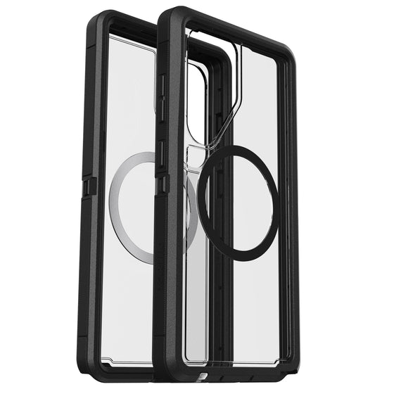 OtterBox Defender XT Clear Magnet Samsung Galaxy S25 Ultra 5G (6.9') Case Dark Side Clear/Black-(77-97584),DROP+ 7X Military Standard,7 Years Warranty
