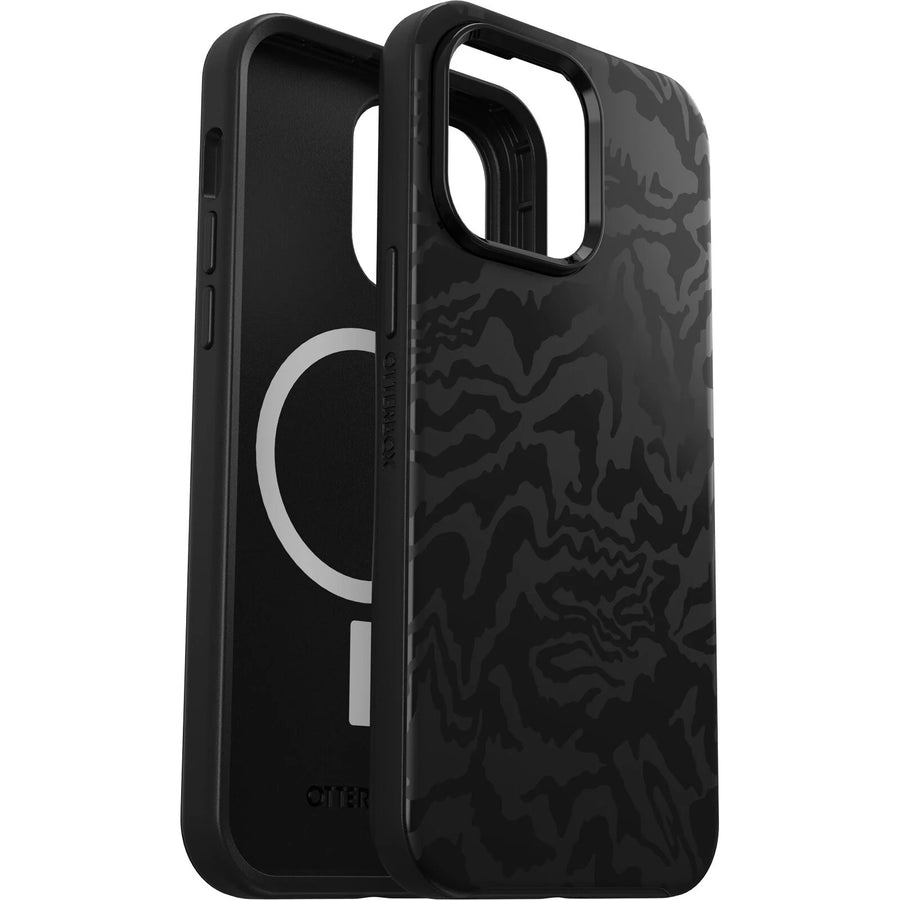 OtterBox Apple iPhone 14 Pro Max Symmetry Series+ Antimicrobial Case for MagSafe - Rebel (Black) (77-88969) 7 Years Warranty