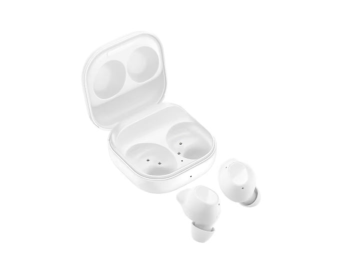 Samsung Galaxy Buds FE White (SM-R400NZWAASA), Active Noise Cancellation, Ergonomic Design, Enriched Bass Sound, Bluetooth v5.2, 60mAh, 1YR