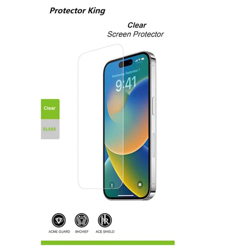 Protector King Samsung Galaxy A16 Tempered Glass Screen Protector Clear - 9H Surface Hardness, Scratch resistant, Ultra-Slim, High Sensitivity