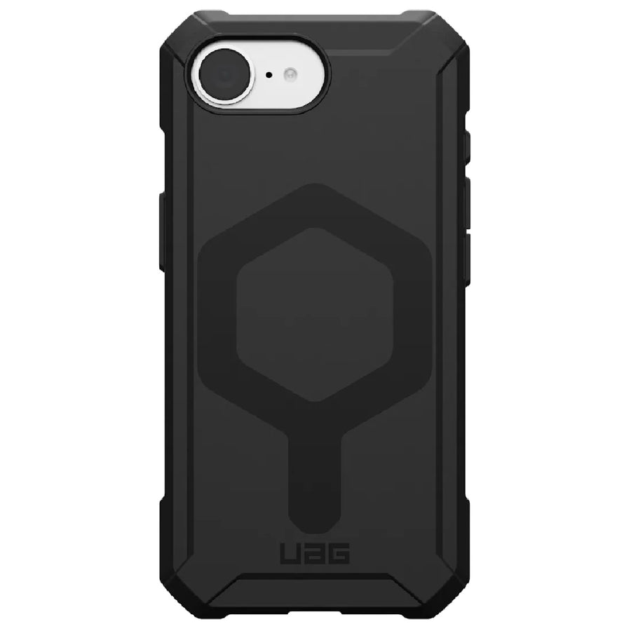 UAG Essential Armor MagSafe iPhone 16E (6.1') Rugged Case - Black (114496114040), 15ft. Drop Protection, Slim, Sleek,Built-in Magnet,10 Years Warranty