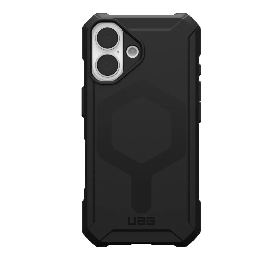 UAG Essential Armor MagSafe Apple iPhone 16 (6.1') Rugged Case - Black (114450114040), 15ft. Drop Protection (4.6M), 10 Years Warranty