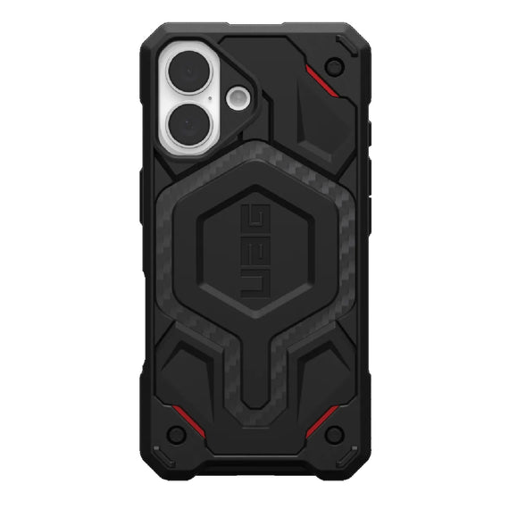 UAG Monarch Pro Kevlar Apple iPhone 16 (6.1') Rugged Case - Kevlar Black(114458113940),25ft. Drop Protection (7.6M), 10 Years Warranty