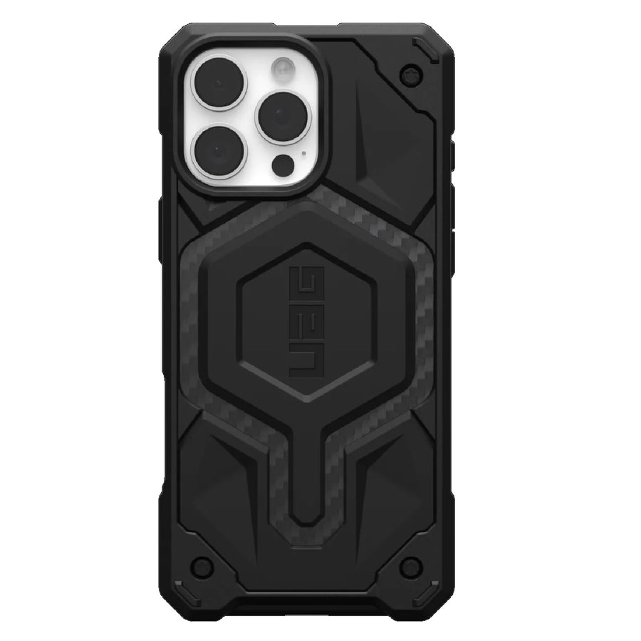 UAG Monarch Pro Apple iPhone 16 Pro Max (6.9') Rugged Case - Carbon Fiber(114457114242),25ft. Drop Protection(7.6M), 10 Years Warranty