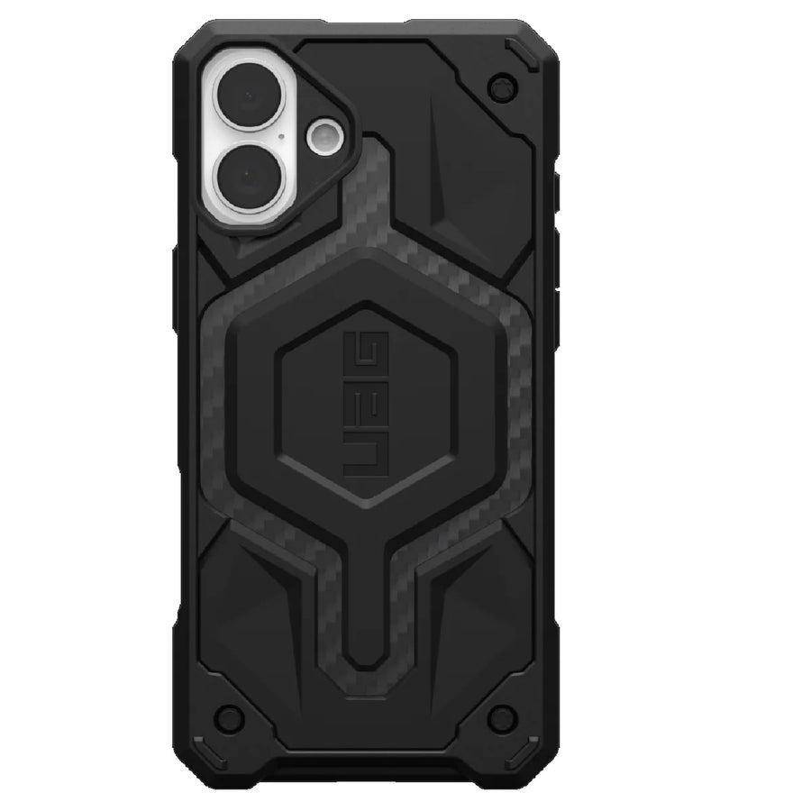 UAG Monarch Pro Apple iPhone 16 Plus (6.7') Rugged Case - Carbon Fiber (114455114242), 25ft. Drop Protection(7.6M), 10 Years Warranty